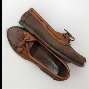 Vintage euro club brown leather loafers size six  Women’s